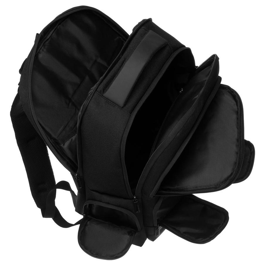 Großer schwarzer Reise-Laptop-Rucksack - Peterson