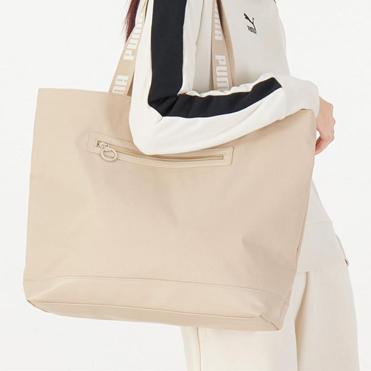 New PUMA Textile Artificial Leather Handheld Bag Handbag Shoulder Bag Regular Unisex White 078741-02