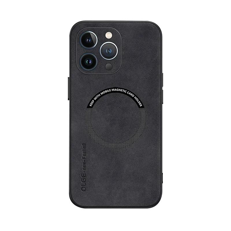 Luxusné magnetické kožené puzdro pre iPhone 17 16 Plus 15 14 Pro Max 12 13 11 Air Phone Pre Magsafe Bezdrôtové nabíjanie Mäkký kryt