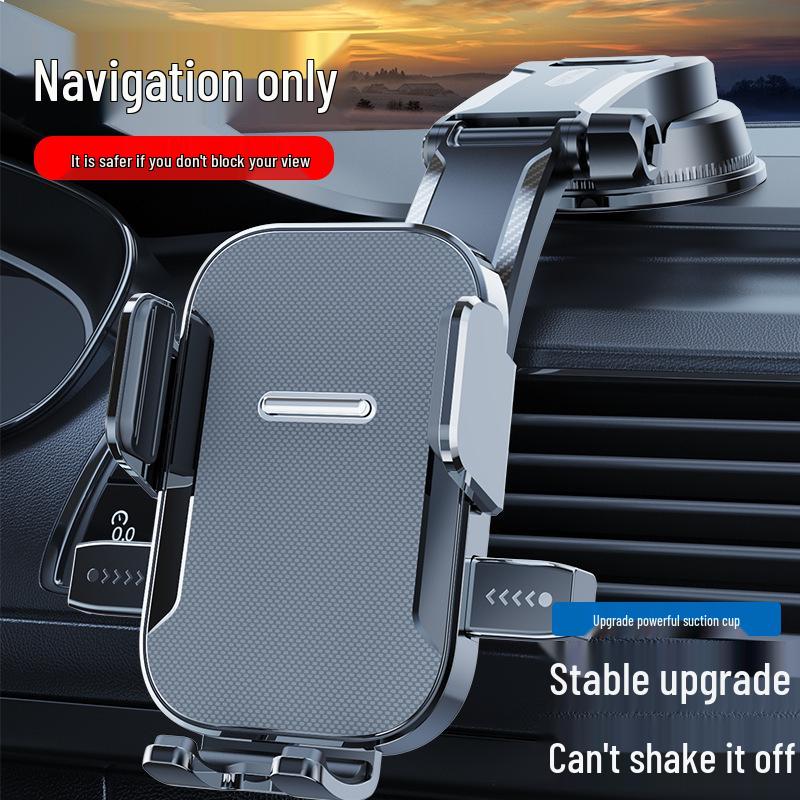 Universal Car Phone Mount with Air Vent Clip, Dashboard Bracket, and Suction Cup Holder