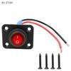 1-6 Gang Rocker Switch Panel 12V Waterproof On-Off Toggle Switches With Red LED Light For Automotive,Boat,Truck Vehicles