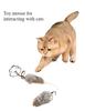 1PC Funny Lifelike Plush Mouse Toy for Cats - Running Rat with Tail, Interactive Pet Toy for Kittens, Dogs, Kids - Random Color