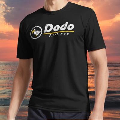 New Item Dodo Airlines Active Logo TEE T Shirt Funny American Size S To 5XL