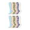 6 Pairs Sport Socks Soft Breathable Non-Slip Compression Socks Functional Support Calf Stockings Exercise Yoga Daily Wear