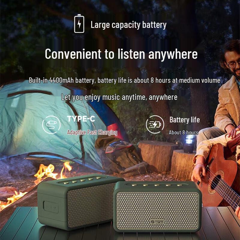 SEE ME HERE Wave W10 Portable Bluetooth Speaker