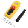 1PC Electric Hoist Switch 220V Screw Terminal Electric Hoist Switch IP54 Lifting Button Box Exigent Stop Button Switches Parts