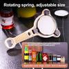 Strain-Free Jar Bottle Opener with Adjustable Capper Mechanism Easy Lid Removal Long Handle Non-slip Jar Cap Remover