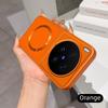 For Magsafe Wireless Charging Case For Vivo X300 Ultra X200 X100 S X90 X80 X70 X60 X50 Pro Metallic Paint+PU Lambskin Soft Back