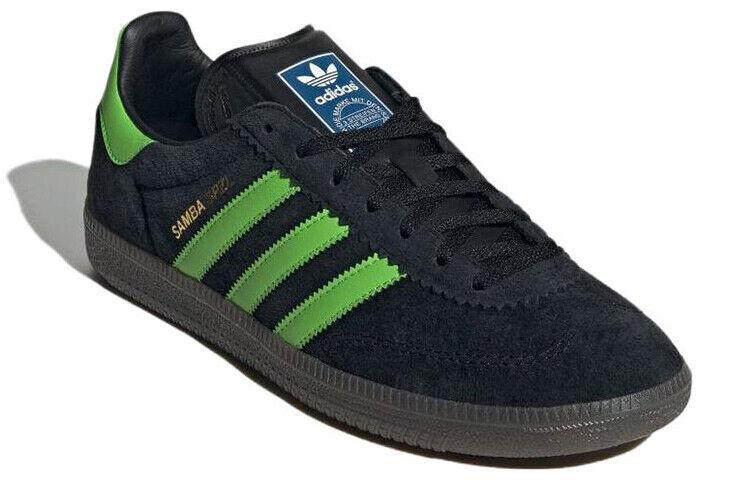 adidas Samba SPZL Deco Low Black Lucid Lime Gum - IF5738