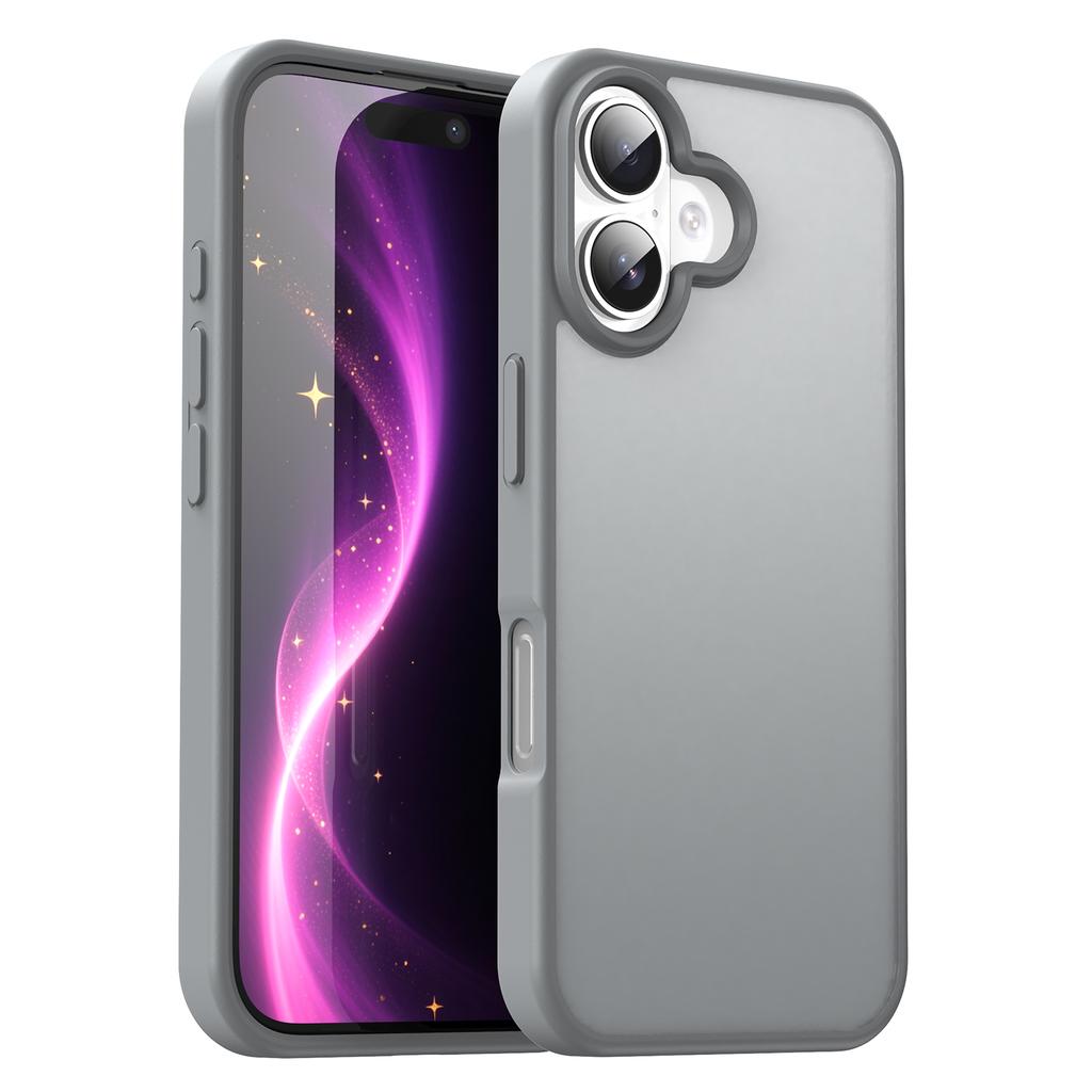 For iPhone 16 Plus Case Skin Touch Matte Anti Drop TPU PC Phone Back Cover
