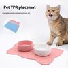 Pet Waterproof Mat Dog Cat Bowl Mat Silicone Non-Slip Pet Feeding Mat Dog Eating Bowl Tray Cushion