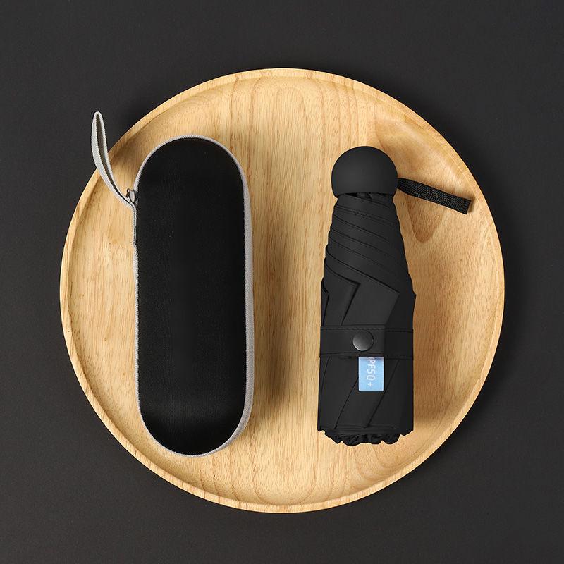 Parasol Capsule Sun Umbrella: 50% Off Mini UV Protection for Women, Dual-Purpose for Sun and Rain.