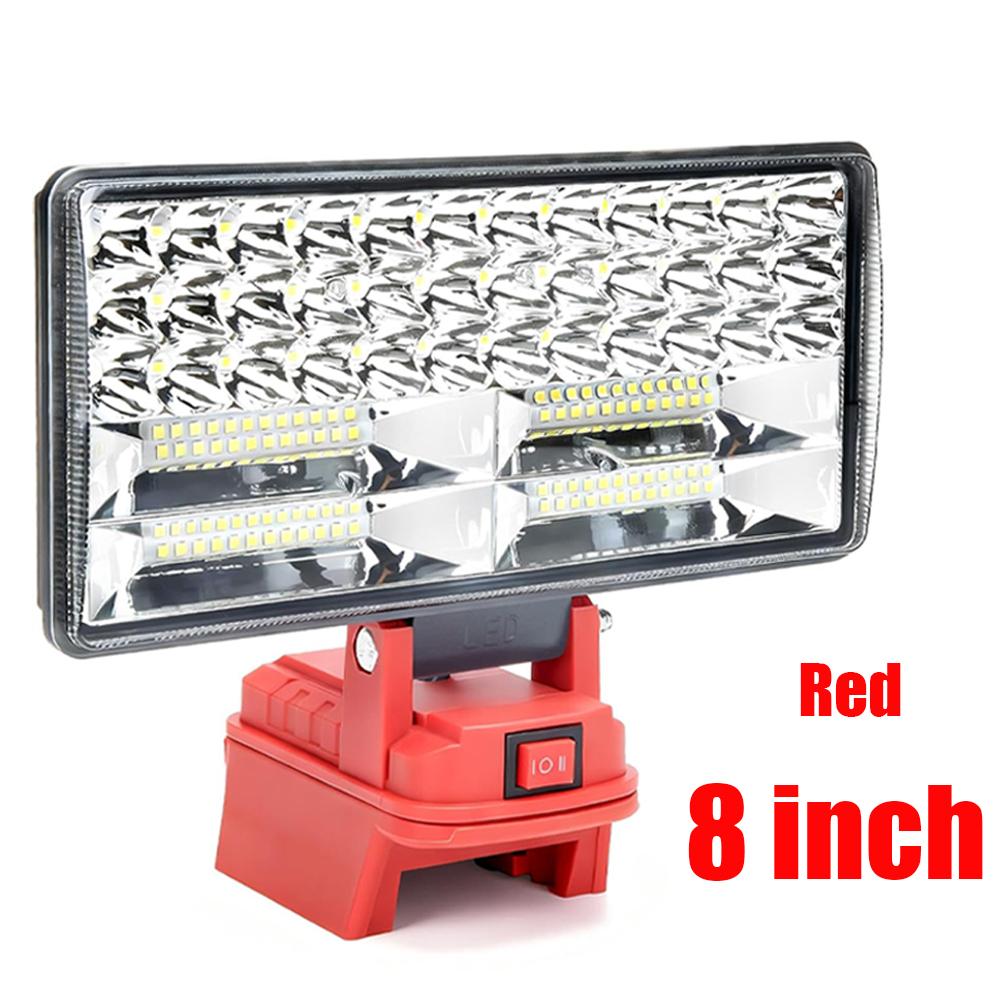 Led Light For Milwaukee 18V Li-ion Battery LED Work Light 1/1/8 inch Tool Light Portable Emergency Flood Lamp Camping lamp