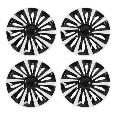 4pcs 15 Inch Wheel Hub Cap Full Protection Cool Look Snap On Universal Fit Replacement for Seat