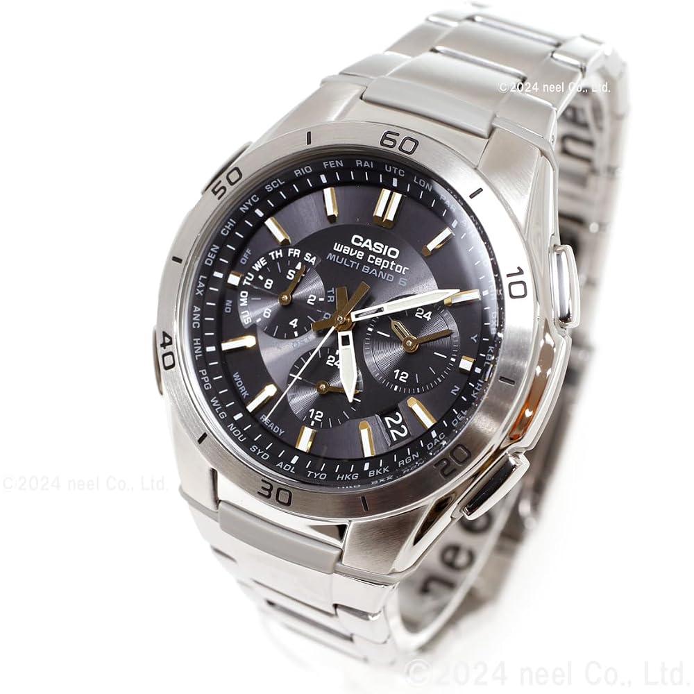 Casio Wave Scepter Solar Radio-Controlled Watch Men's Silver WVQ-M410DE-1A3JF