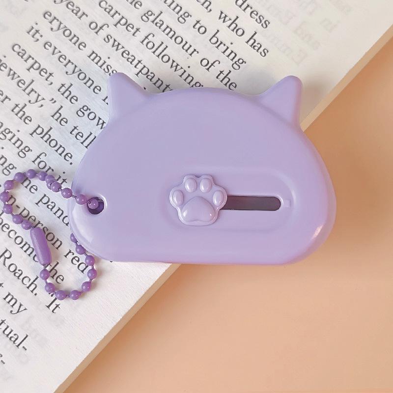Süßes Kätzchen-Universalmesser in Bonbonfarbe - Mini Tragbarer Papierschneider