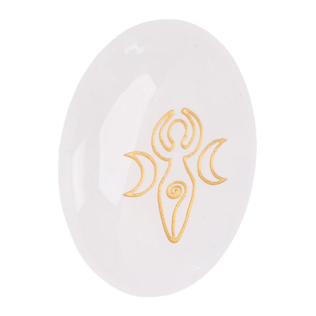     Stone Engraved Gold   Nature Gemstone for   Meditation Home Decoration