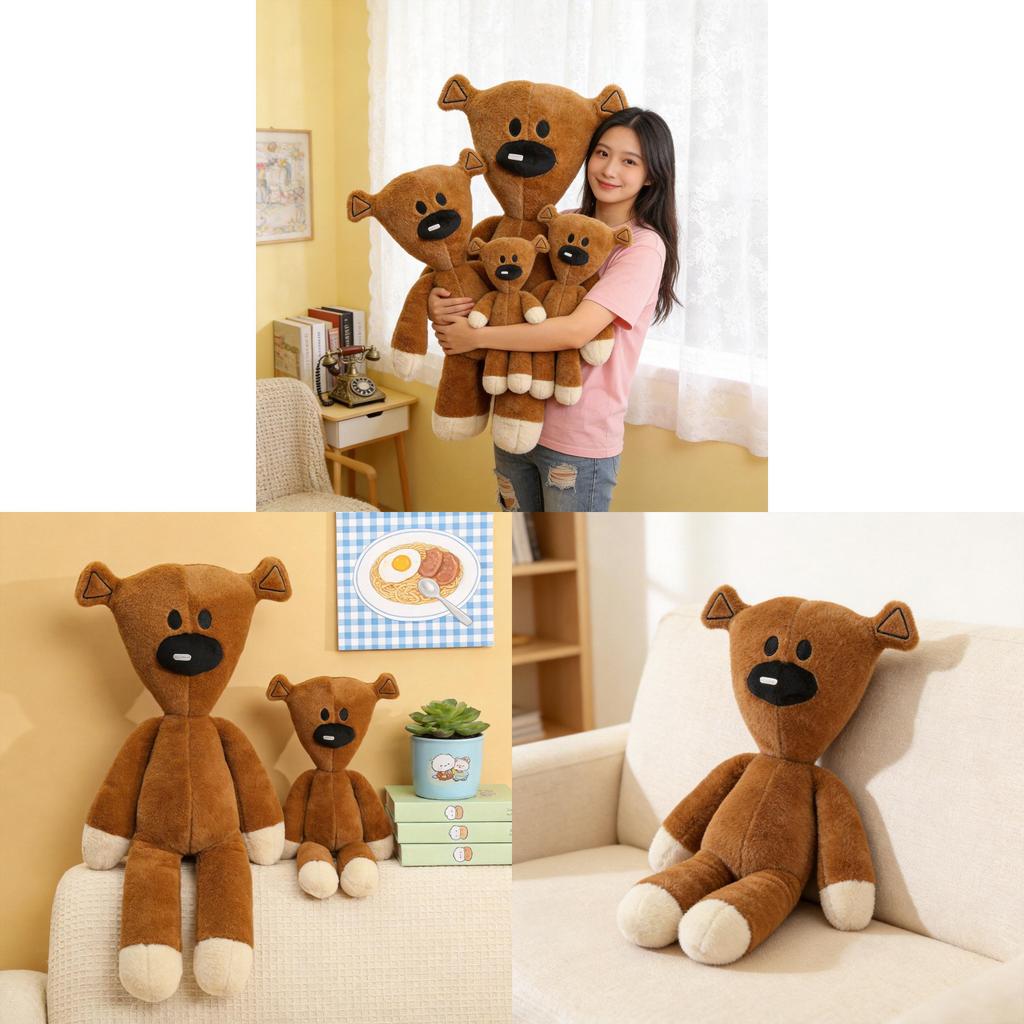 Mr Bean Teddy Bear Plush Toy Cute Cartoon Stuffed Animal Gift For Kids And Teens