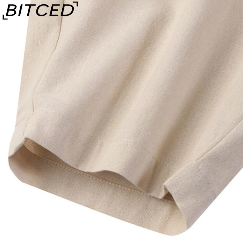 BITCED Damenmode, lässig, einfarbig, bedruckt, Hosen und Caprihosen