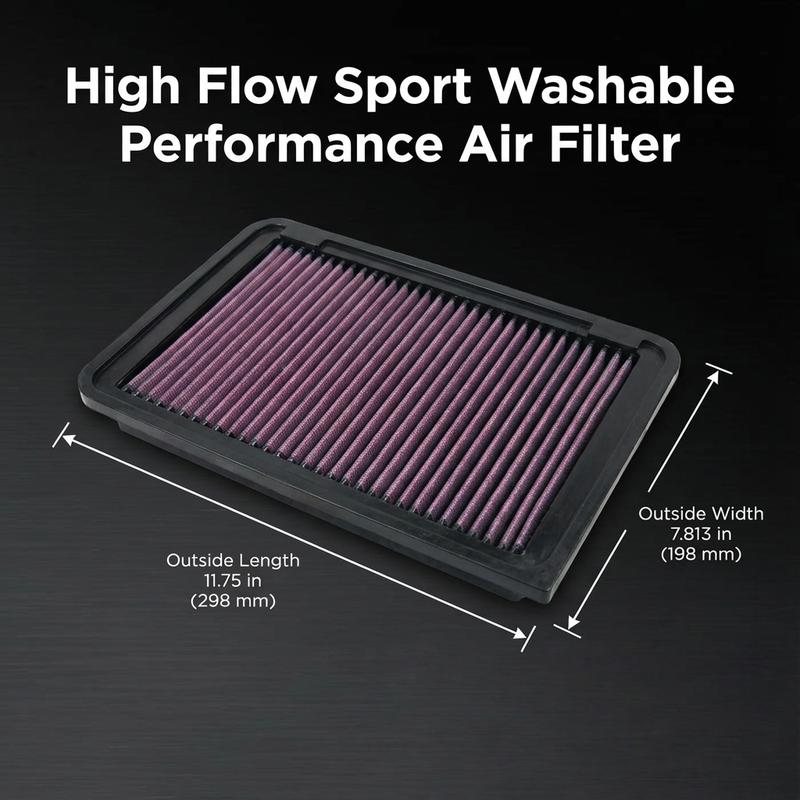 

for Toyota Camry Venza Lexus ES250 ES350h 2006-2017 2.0 2.4 2.5 2.7 3.5 High Flow Off-Road Sport Washable Performance Air Filter