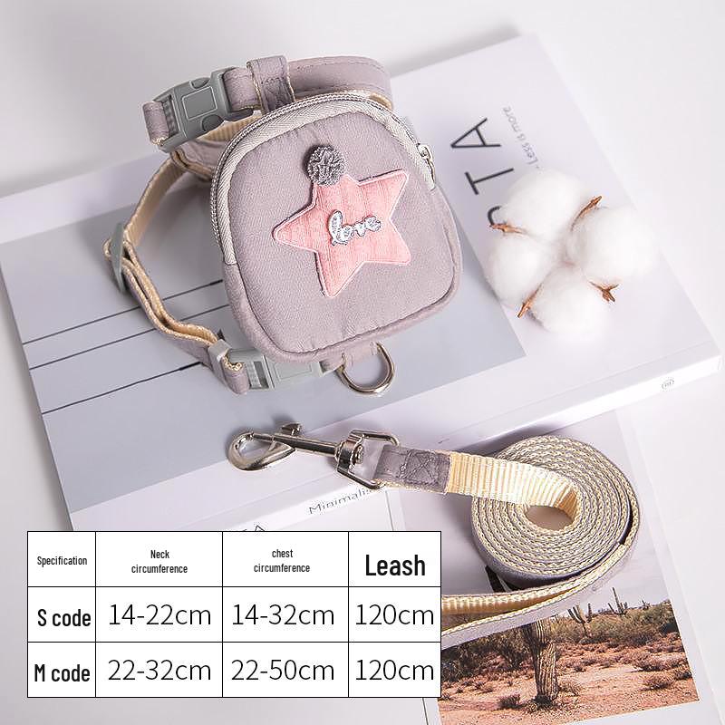 Anti-Escape Dog & Cat Leash with Cute Puppy Harness