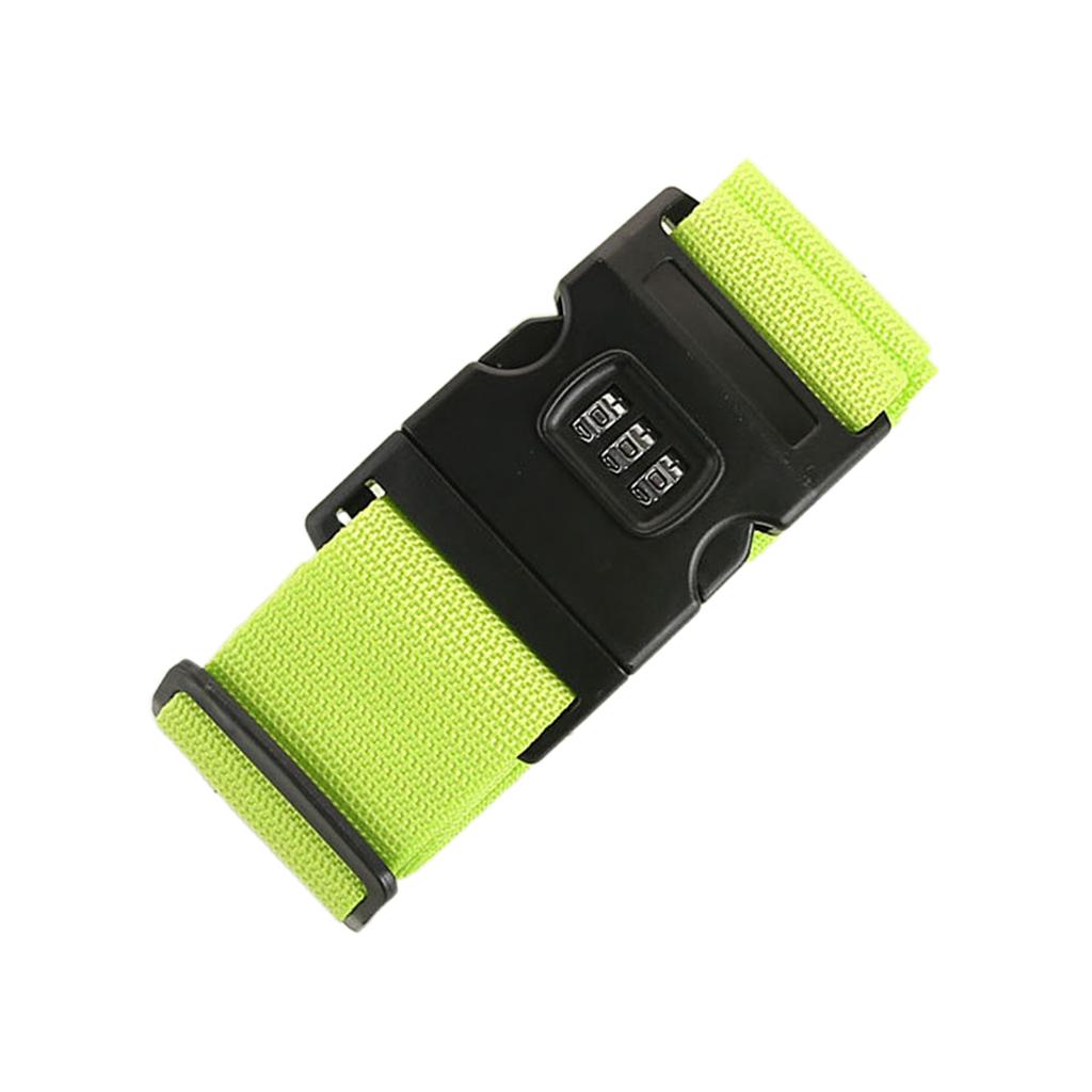 Luggage Strap Adjustable Suitcase Belt with Combination Lock Durable Packing Strap Travel Accessorises for Men and Women
