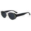 Cat Eye Sunglasses For Women With Advanced Sense And Thin Old Money Style Small Ice Cube Round Frame Uv Protection Sunglasses