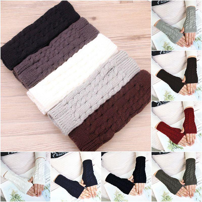 Bequeme Gestrickte Weiche Fäustlinge Fingerlose Lange Handschuhe Für Männer Und Frauen