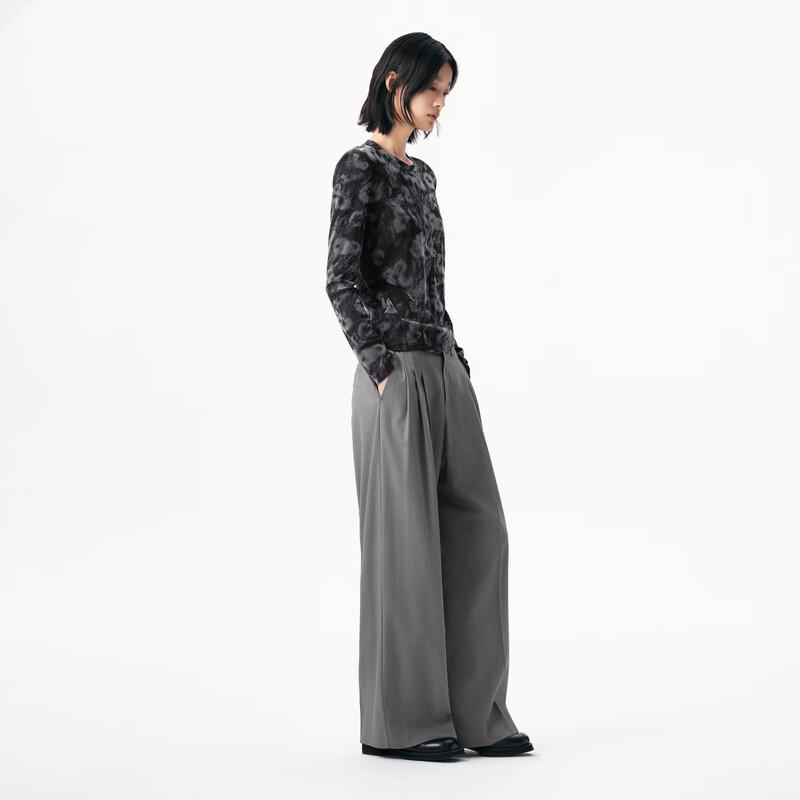 broadcast Women's Loose Wide-Leg Draped High-Waist Casual Pants