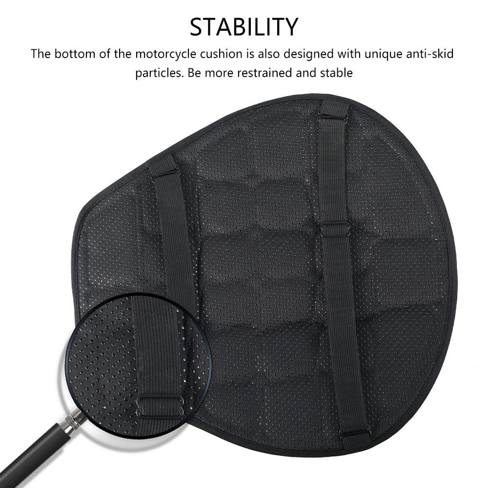 Cuscino per sella da motocicletta 3D Moto Air Seat Cushion Cooling Pad Ciclismo Cruiser Touring Sella Tappetino Anti-Pressione Coprisella da corsa