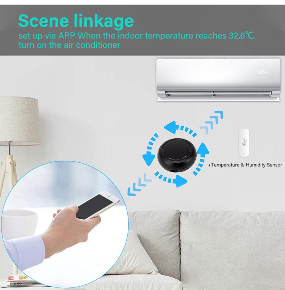 Wi-Fi Smart Infrared Remote Control with Voice and Timer Compatibility