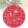 NE555 PCB Crcuit Ornaments Soldering Kit Red and Green LED Blinking Soldering Project DIY Kit for STEM Educational Valentine Day