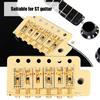 Tremolo System with Roller Single Locking Vibrato Bridge Tailpiece for ST Guitar (Gold)