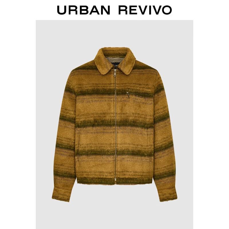 UR2025 Men s Amber Flowing Striped Fleece Jacket M