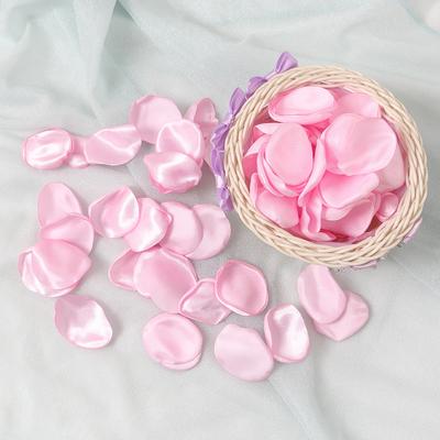 100/200Pcs Pink 4cm Artificial Silk Rose Petals Romantic Home Decoration Flower Girl Dinner Table Bridal Showers Wedding Decor