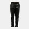Faux Leather Carrot Pants with Leopard Print Belt Woman PLEASE