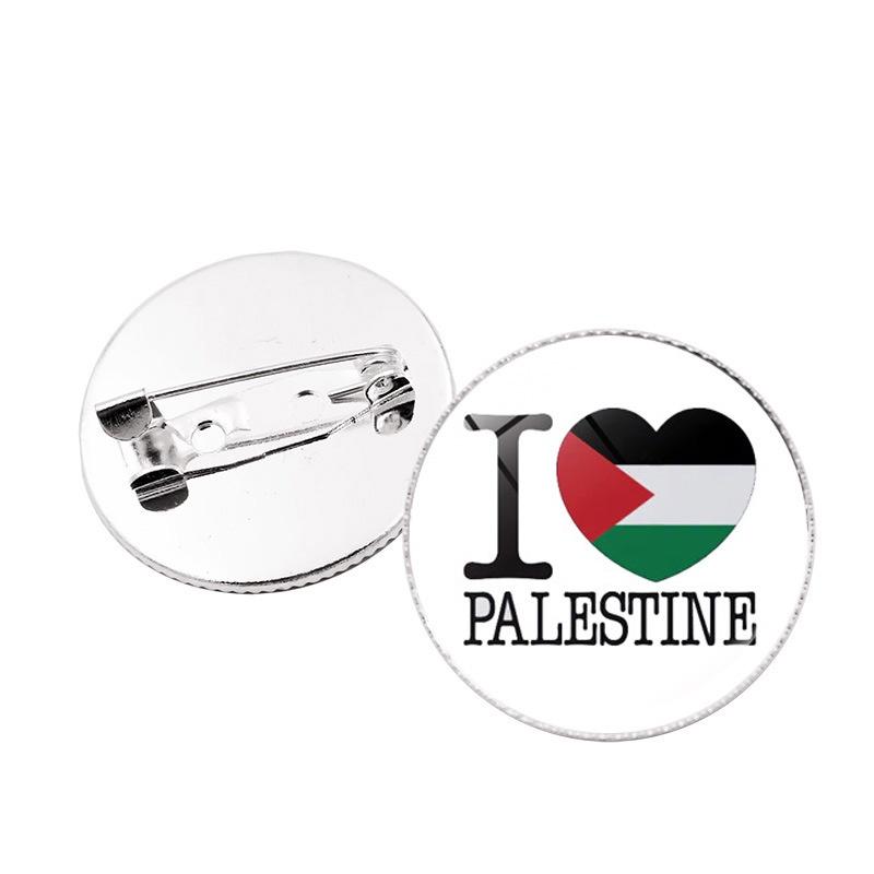 Premium Zinc Alloy Palestine Flag Brooch Pin Unique And Stylish Accessory For Bags And Jewelry Wholesale