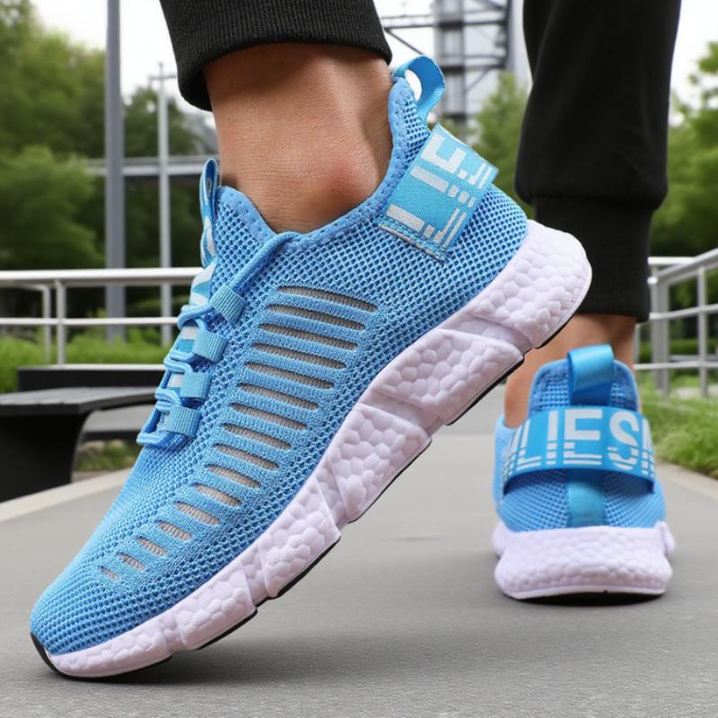 

Chic Men S Mesh Running Shoes Breathable Lightweight Athletic Sneakers Fashion Casual Lace Up Sports Shoe Tenis Para 43