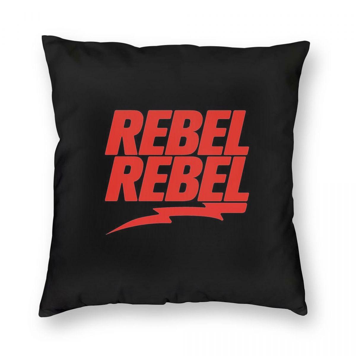 Rebel Rebel Song Square Pillowcase Polyester Linen Velvet Creative Zip Decorative Car Cushion Cover 30x30cm
