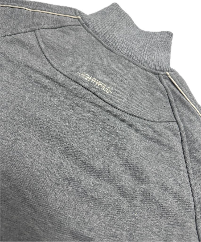 Astrwrld Crop Track Zip-Up Jacket (Grey)