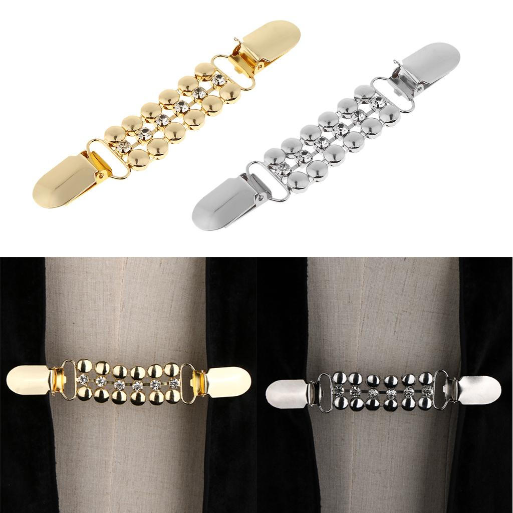 

2 шт. Женский ретро кристалл платье-рубашка спина свитер кардиган клип декор