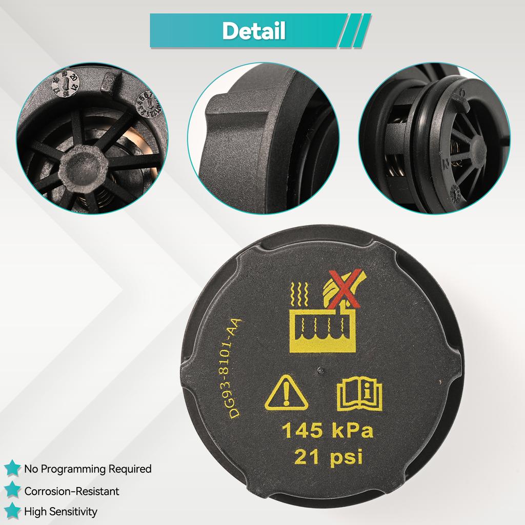 Car Radiator Air Oil Cover Radiator Expansion Water Tank Cap For Ford Focus Fiesta F-150 Escape Edge Fusion Transit Auto Part