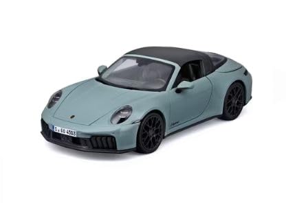 Maisto Porsche 911 Targa 4 GTS 1/18 Scale Special Edition Display Set with Display Base, Opening Doors, Hood, and Trunk, and Removable Roof
