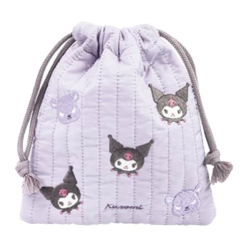 Quilted Drawstring Bag Kuromi