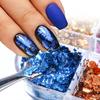6 Grids/Box Manicure Foil Decal Creative Adorable Shiny Texture Nail Ornament Stickers Particles Foil for Personal Use
