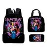 K-POP Huntress Witch 3D Kids Backpack Lunch Bag Pencil Case Set 3-Piece Pink Large Capacity Waterproof New