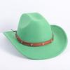 Popolare cappello da cowboy a tesa singola stile OL moda europea e americana cappello a cilindro di alta gamma per uomo e donna cappello jazz cappello di feltro