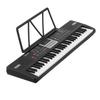 Digitalpiano 61 Tangenter Halvvägda Elektriskt Tangentbord Bärbart Svart, för Nybörjare, 100 Ljud, 100 Rytmer, Elektroniskt Piano, med Inbyggd Högtalare,