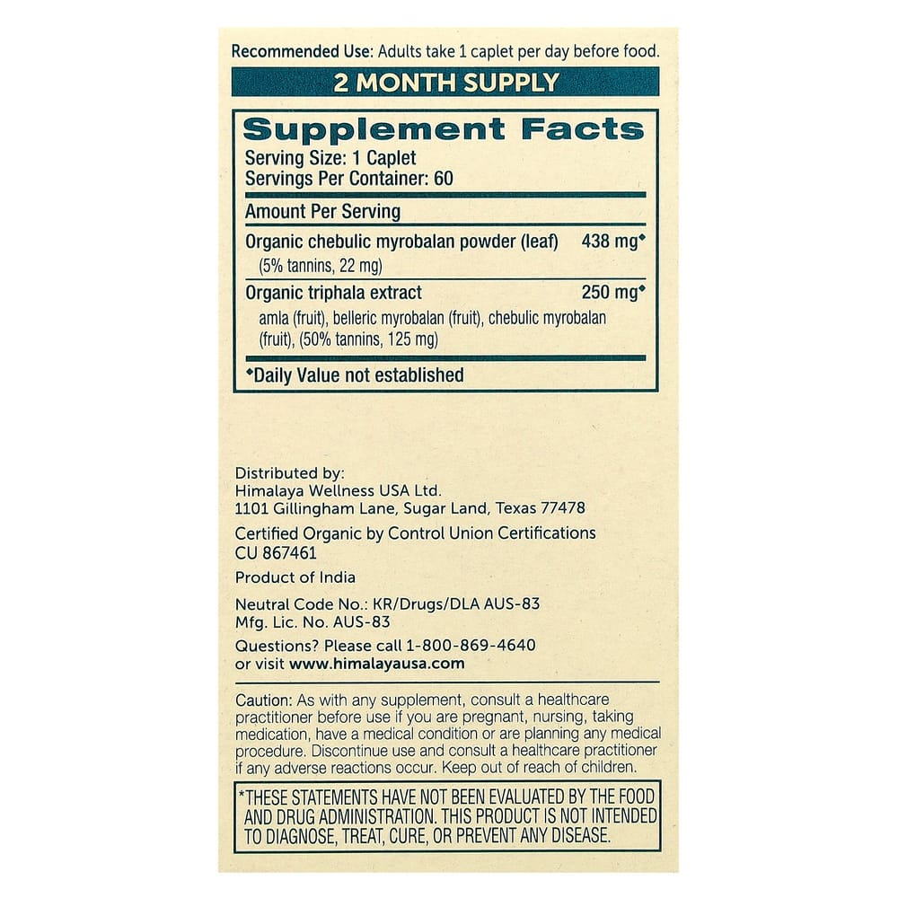 Himalaya Triphala 60 Caplets