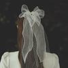 Bride Veils Mesh for Girls Balletcore Mesh for Pageant Prom Bridal Hair Accessories Stage Props White Veils for Bride